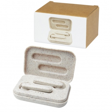 Logotrade advertising products photo of: Nantai wheat straw True Wireless earbuds