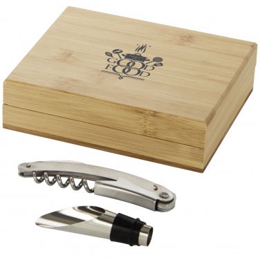 Logo trade promotional merchandise image of: Merlou 2-piece wine set