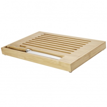Logotrade business gifts photo of: Pao bamboo cutting board with knife