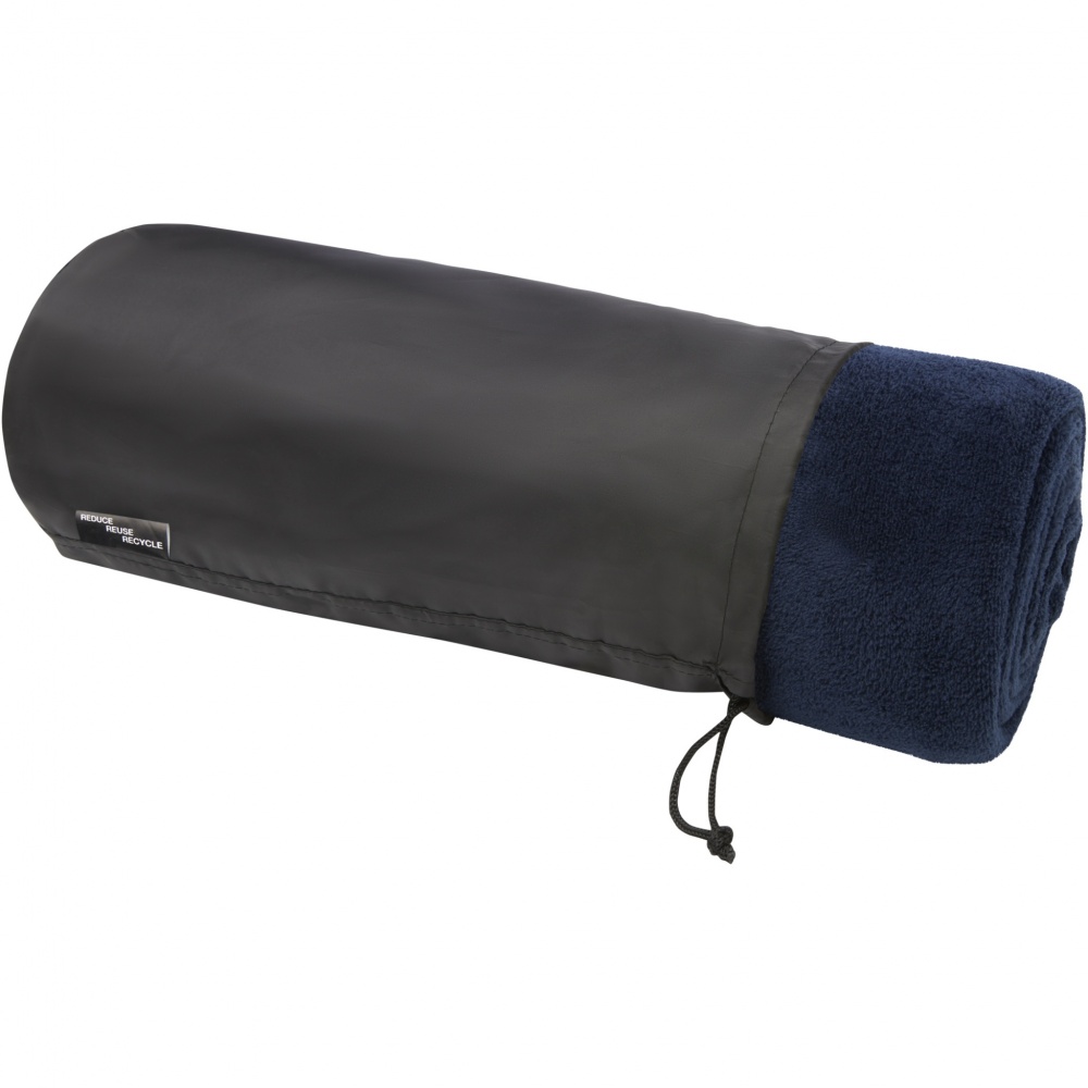 Logotrade promotional merchandise picture of: Lily GRS certified RPET coral fleece blanket