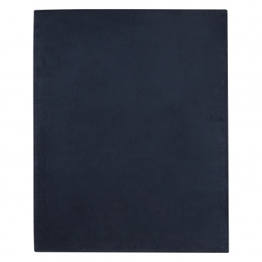 Logo trade promotional giveaways picture of: Lily GRS certified RPET coral fleece blanket
