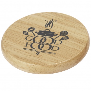 Logotrade promotional merchandise image of: Scoll wooden coaster with bottle opener