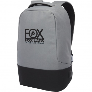 Logo trade promotional gifts picture of: Cover GRS RPET anti-theft backpack 18L