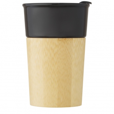 Logotrade promotional gifts photo of: Pereira 320 ml porcelain mug with bamboo outer wall