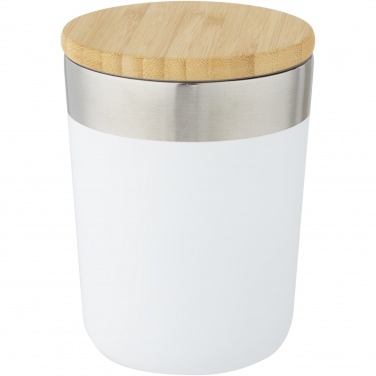 Logo trade promotional item photo of: Lagan 300 ml stainless steel tumbler with bamboo lid