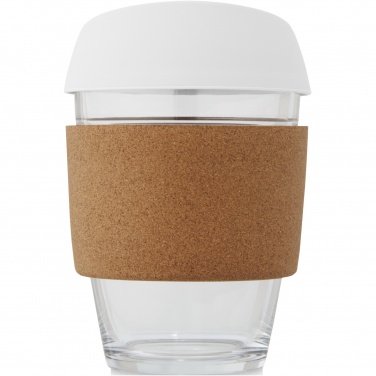Logo trade promotional giveaways image of: Lidan 360 ml borosilicate glass tumbler with silicone lid
