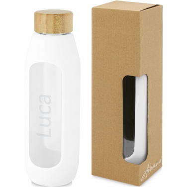 Logotrade corporate gift picture of: Tidan 600 ml borosilicate glass bottle with silicone grip