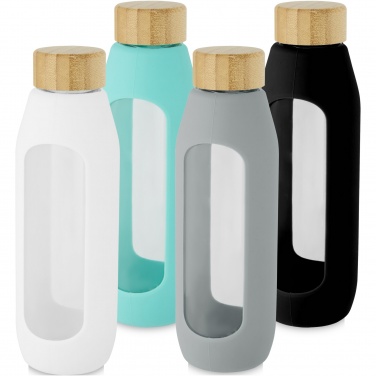 Logo trade business gift photo of: Tidan 600 ml borosilicate glass bottle with silicone grip