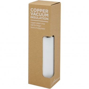 Logotrade promotional merchandise image of: Hulan 540 ml copper vacuum insulated stainless steel bottle with bamboo lid