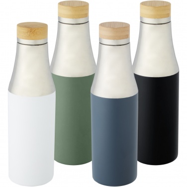 Logotrade corporate gift picture of: Hulan 540 ml copper vacuum insulated stainless steel bottle with bamboo lid