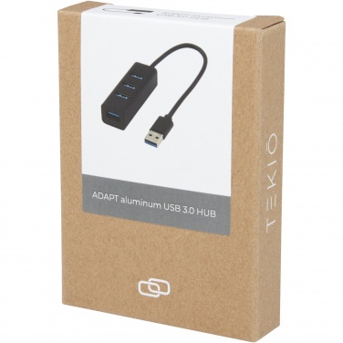 Logo trade business gifts image of: ADAPT aluminum USB 3.0 hub