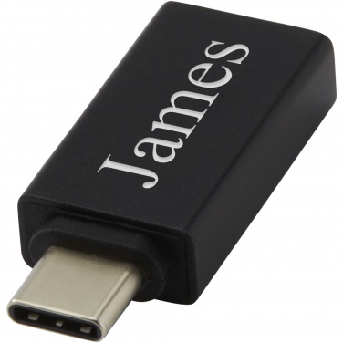 Logo trade promotional gifts image of: ADAPT aluminum USB-C to USB-A 3.0 adapter