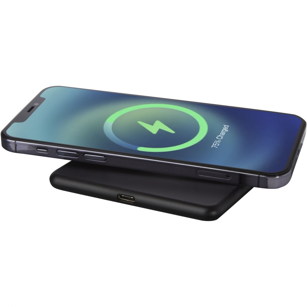 Logotrade promotional giveaway picture of: Loop 10W recycled plastic wireless charging pad