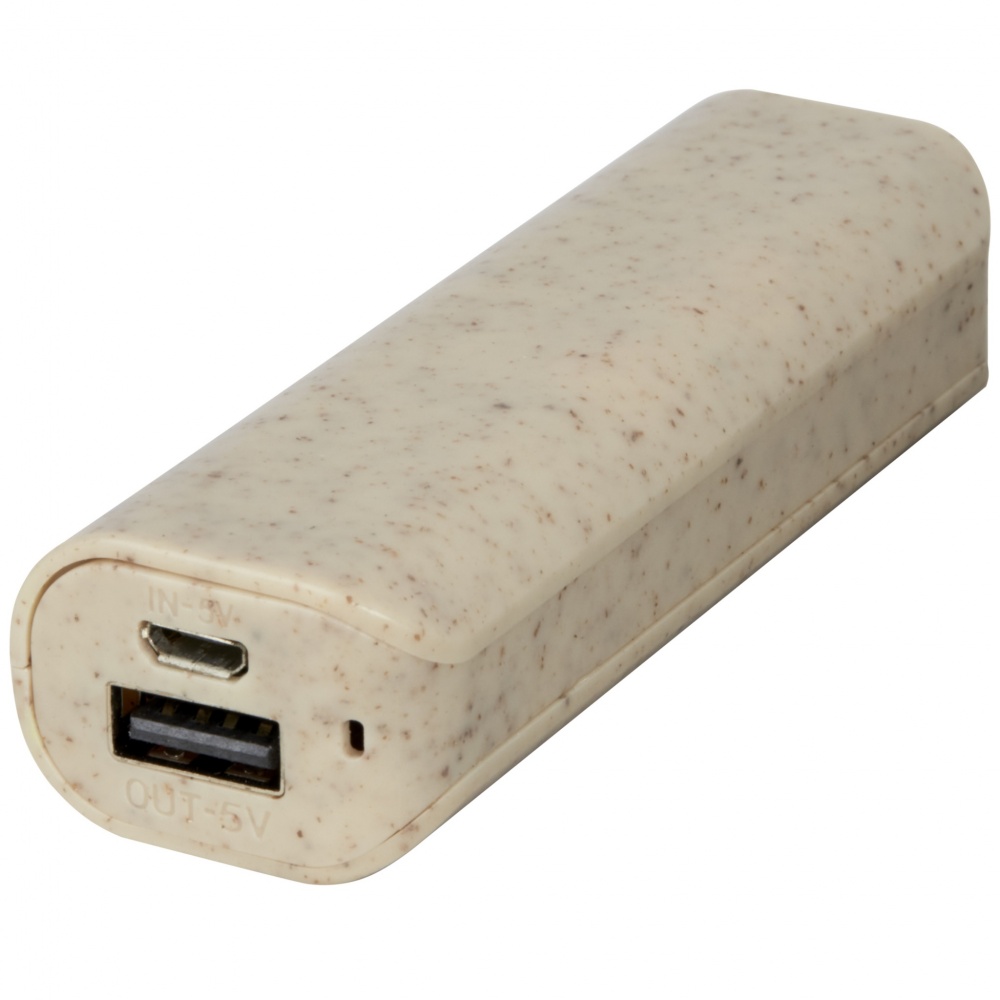 Logotrade business gifts photo of: Yoko 1200mAh wheat straw power bank