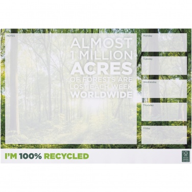 Logo trade promotional giveaways image of: Desk-Mate® A3 recycled notepad