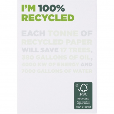 Logo trade corporate gift photo of: Desk-Mate® A7 recycled notepad