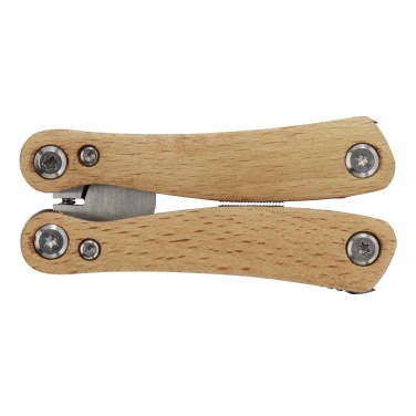 Logo trade promotional giveaway photo of: Anderson 12-function medium wooden multi-tool