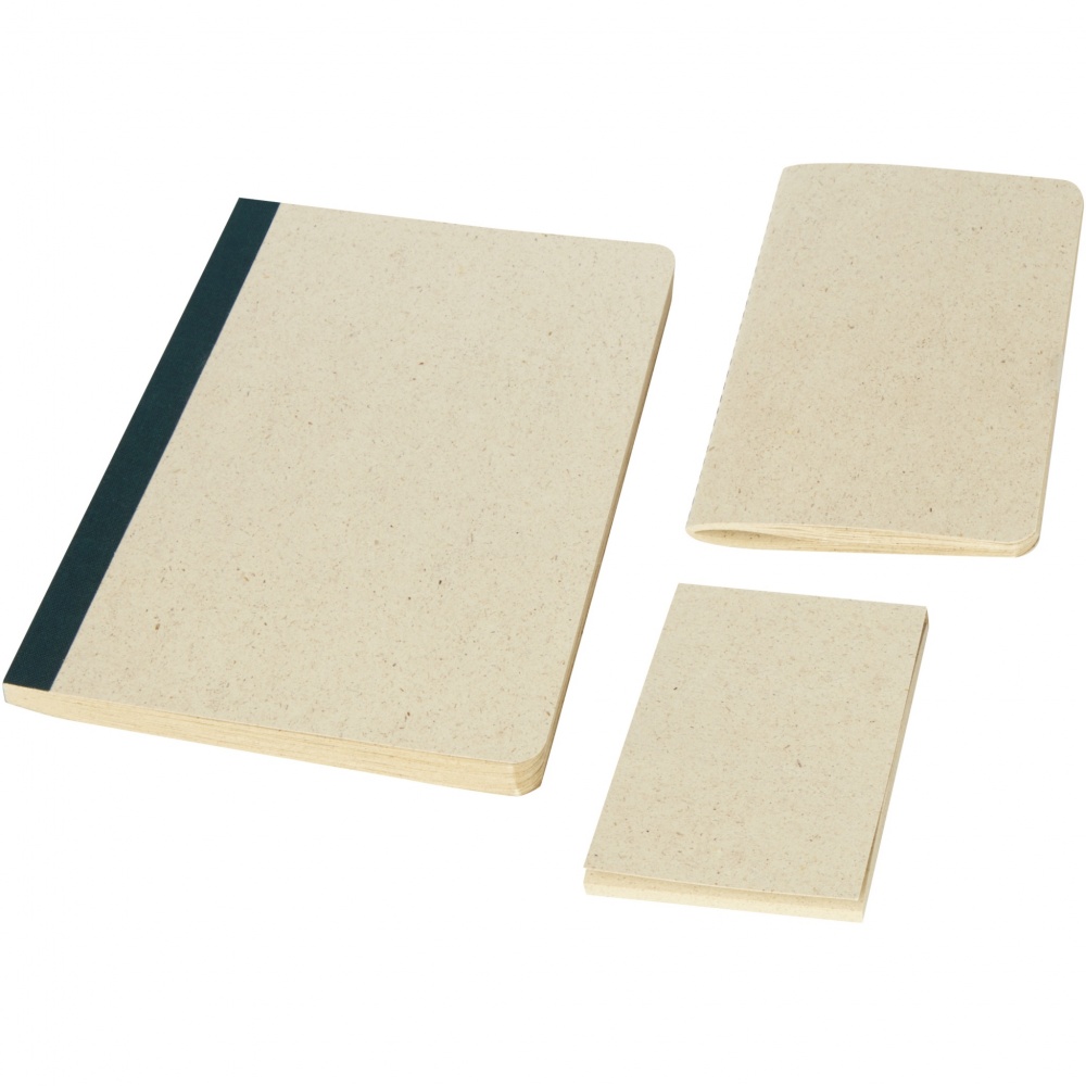 Logo trade promotional product photo of: Verde 3-piece grass paper stationery gift set