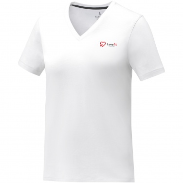 Logotrade promotional product picture of: Somoto short sleeve women's V-neck t-shirt 