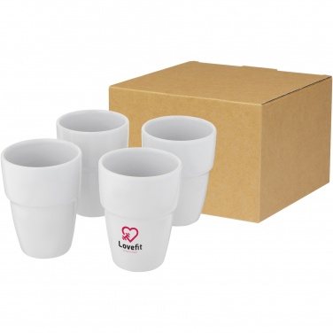 Logotrade promotional gifts photo of: Staki 4-piece 280 ml stackable mug gift set