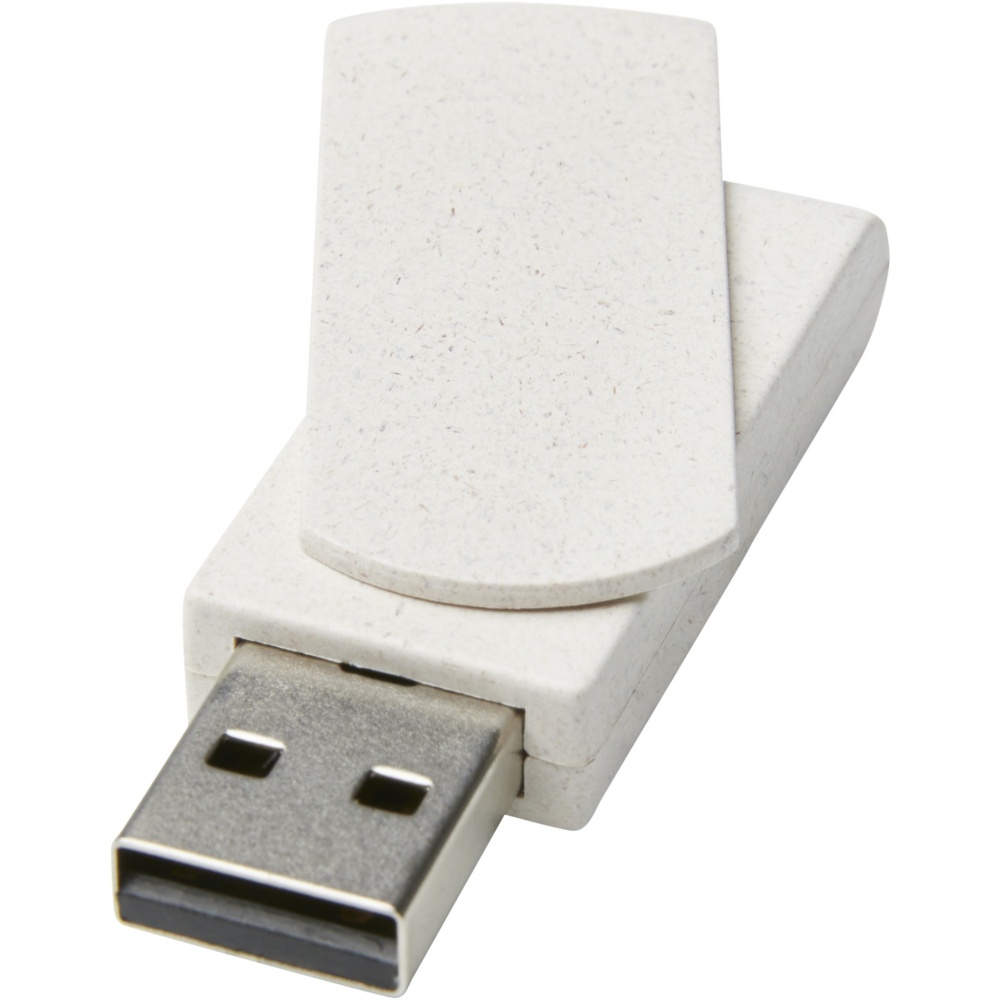Logotrade business gift image of: Rotate 4GB wheat straw USB flash drive