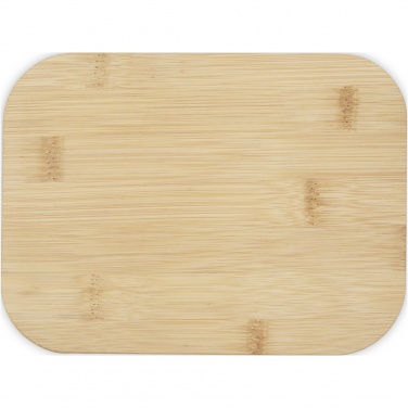 Logo trade advertising products image of: Roby glass lunch box with bamboo lid