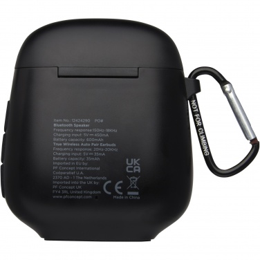 Logo trade promotional gifts picture of: Remix auto pair True Wireless earbuds and speaker
