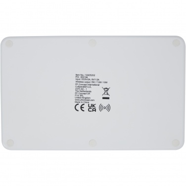 Logo trade promotional products picture of: Medake 10W bamboo wireless charger