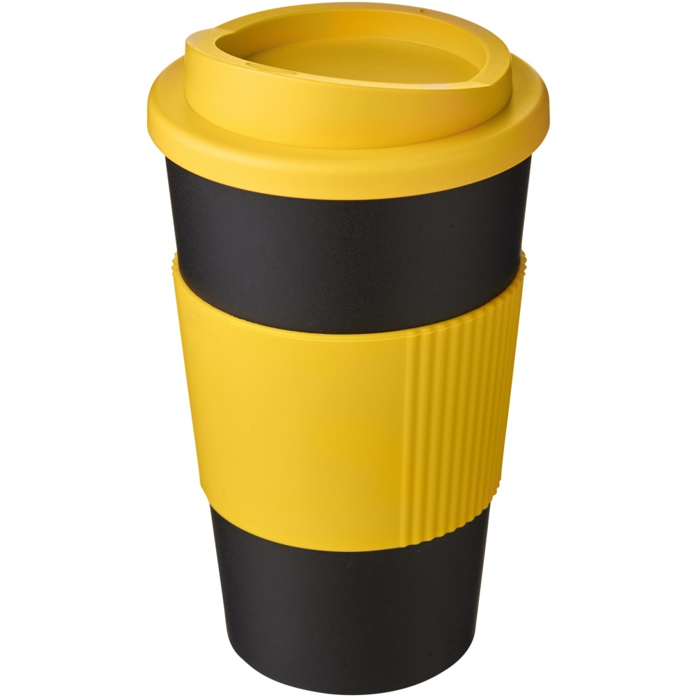 Logo trade promotional items image of: Americano® 350 ml insulated tumbler with grip