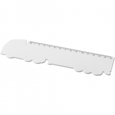 Logo trade advertising products image of: Tait 15 cm lorry-shaped recycled plastic ruler