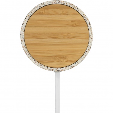 Logo trade advertising product photo of: Terrazzo 10W wireless bamboo charging pad