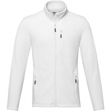 Logo trade promotional merchandise image of: Amber men's GRS recycled full zip fleece jacket