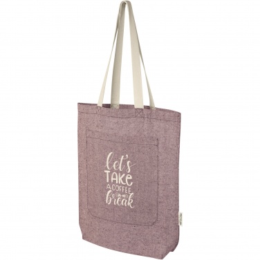 Logotrade corporate gifts photo of: Pheebs 150 g/m² recycled cotton tote bag with front pocket 9L
