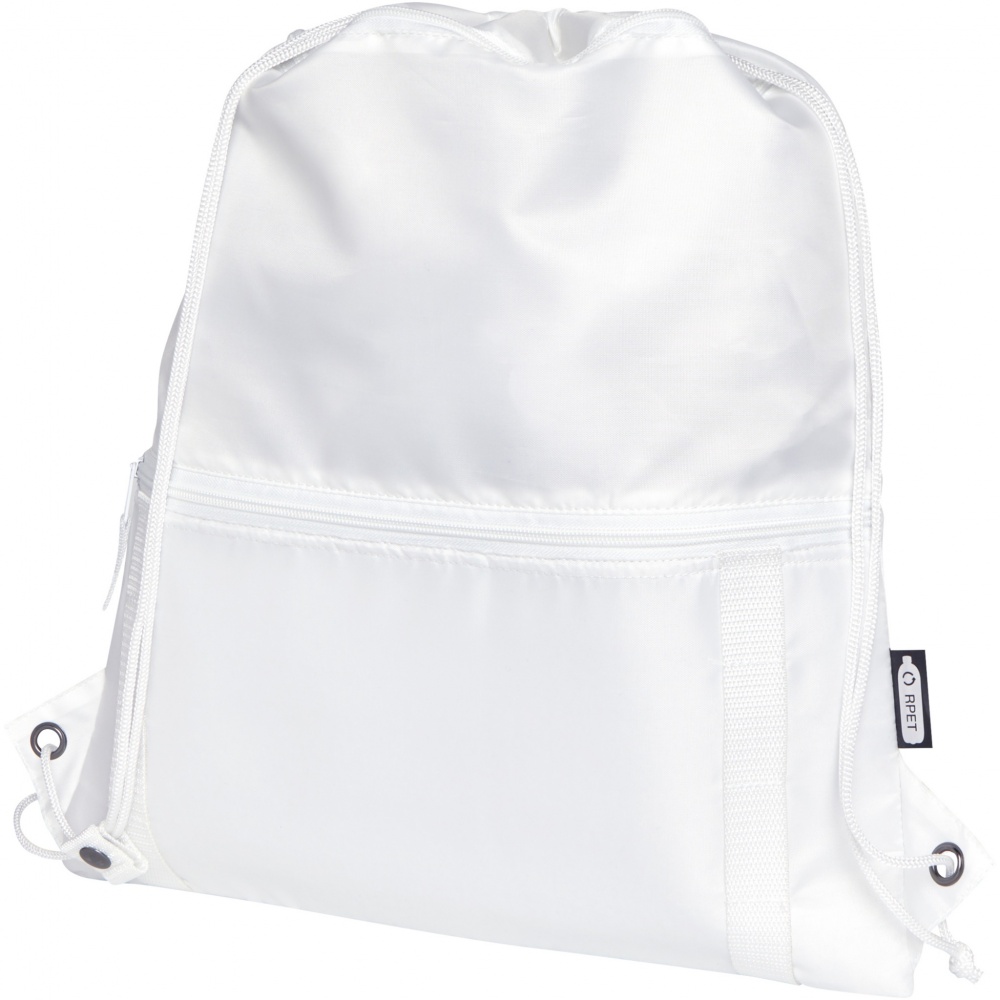 Logo trade promotional products image of: Adventure recycled insulated drawstring bag 9L