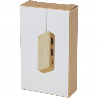 Logotrade promotional merchandise picture of: Tapas bamboo USB hub