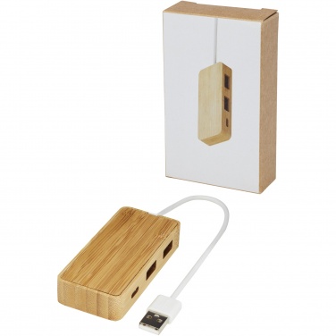 Logotrade corporate gift image of: Tapas bamboo USB hub