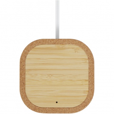 Logo trade promotional giveaways image of: Cerris 15W cork wireless charging pad