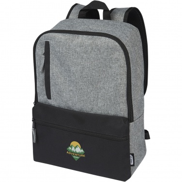 Logotrade corporate gift picture of: Reclaim 15" GRS recycled two-tone laptop backpack 14L