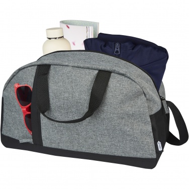 Logo trade business gifts image of: Reclaim GRS recycled two-tone sport duffel bag 21L