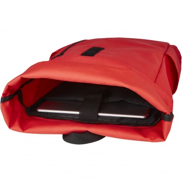 Logo trade promotional items image of: Byron 15.6" GRS RPET roll-top backpack 18L