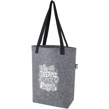 Logo trade promotional items picture of: Felta GRS recycled felt tote bag with wide bottom 12L