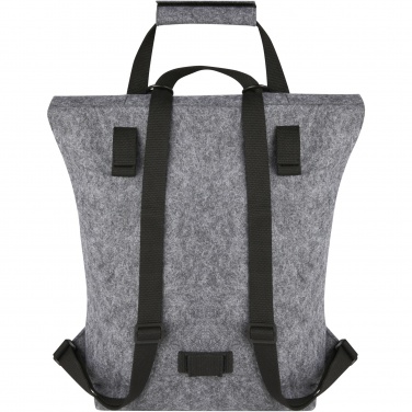 Logotrade promotional product picture of: Felta GRS recycled felt roll-top bike bag 13L