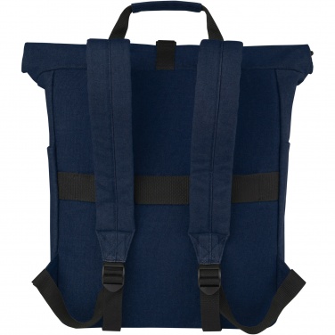 Logotrade promotional product picture of: Joey 15” GRS recycled canvas rolltop laptop backpack 15L