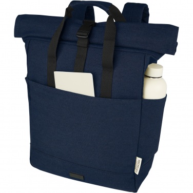 Logotrade promotional giveaways photo of: Joey 15” GRS recycled canvas rolltop laptop backpack 15L