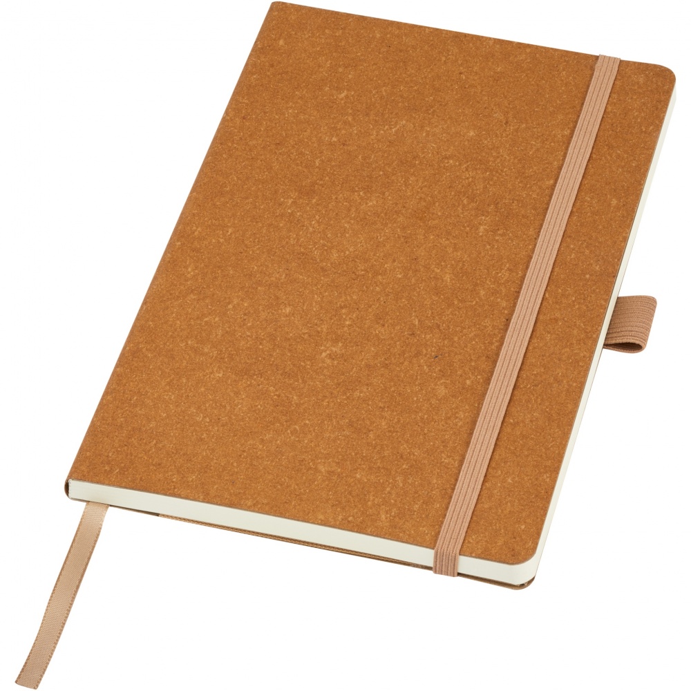 Logo trade promotional gifts picture of: Kilau recycled leather notebook 