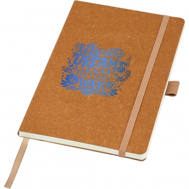 Logotrade promotional item picture of: Kilau recycled leather notebook 