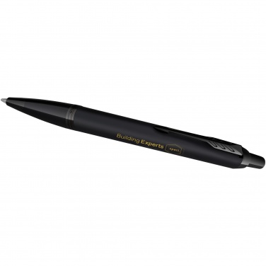 Logo trade promotional gifts image of: Parker IM achromatic ballpoint and rollerball pen set with gift box