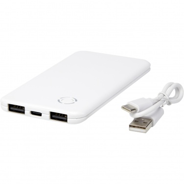 Logotrade promotional gift picture of: Slender 4000 mAh slim dual power bank