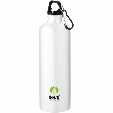 Logotrade promotional gift picture of: Oregon 770 ml RCS certified recycled aluminium water bottle with carabiner