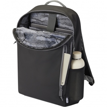 Logo trade advertising products picture of: Aqua 15" GRS recycled water resistant laptop backpack 21L